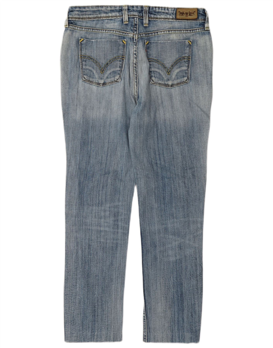 Levi's Dame 627 Crop Straight Jeans W30 L26 Blå