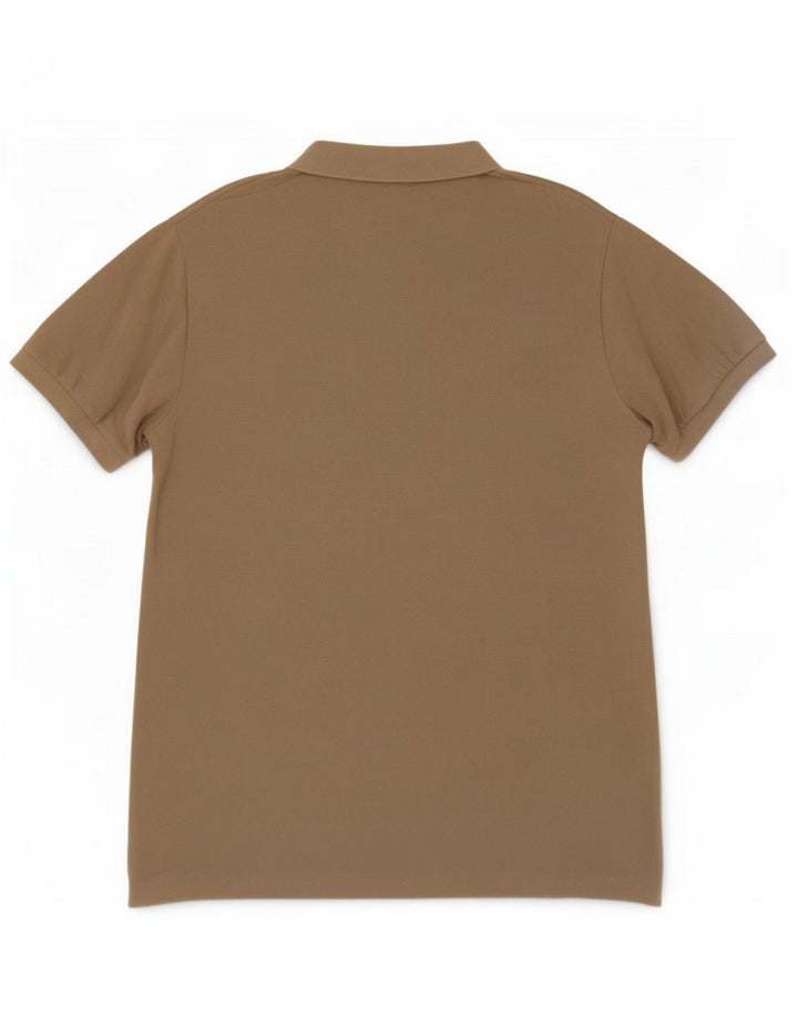 Lacoste Herre Regular Fit Polo Shirt Størrelse 7 2XL Beige Bomuld