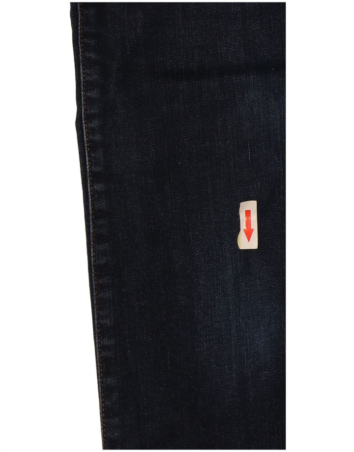 Diesel Dame Straight Jeans W27 L32 Marineblå Bomuld