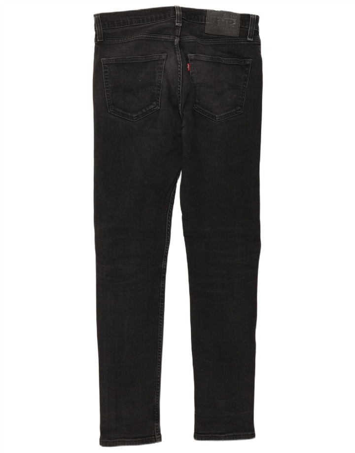 LEVI'S Mens 512 Slim Tapered Jeans W31 L34 Black Cotton