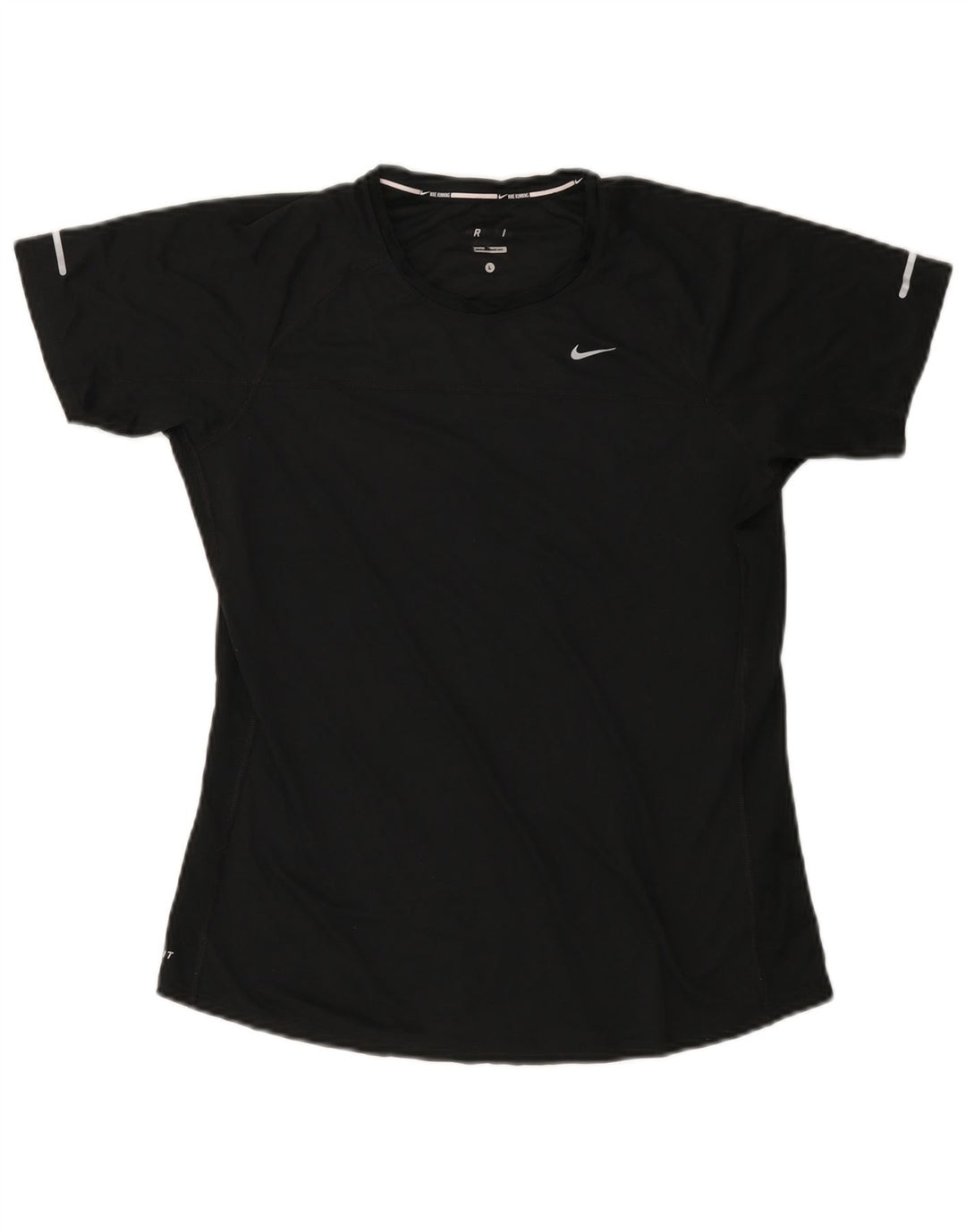 NIKE Dame Dri Fit T-Shirt Top UK 14 Large Sort