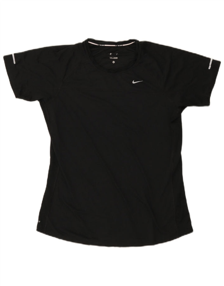 NIKE Dame Dri Fit T-Shirt Top UK 14 Large Sort