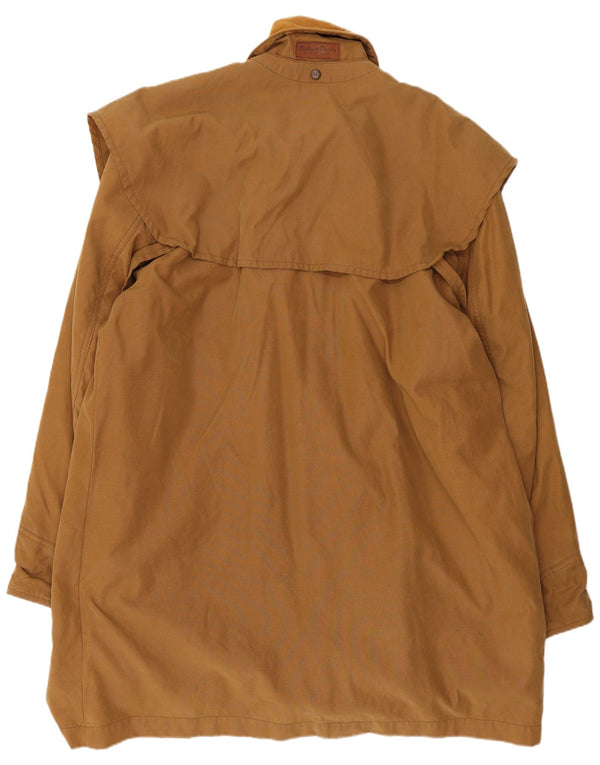 Marlboro Classics Herre Capelet Coat UK 40 Stor Beige Bomuld