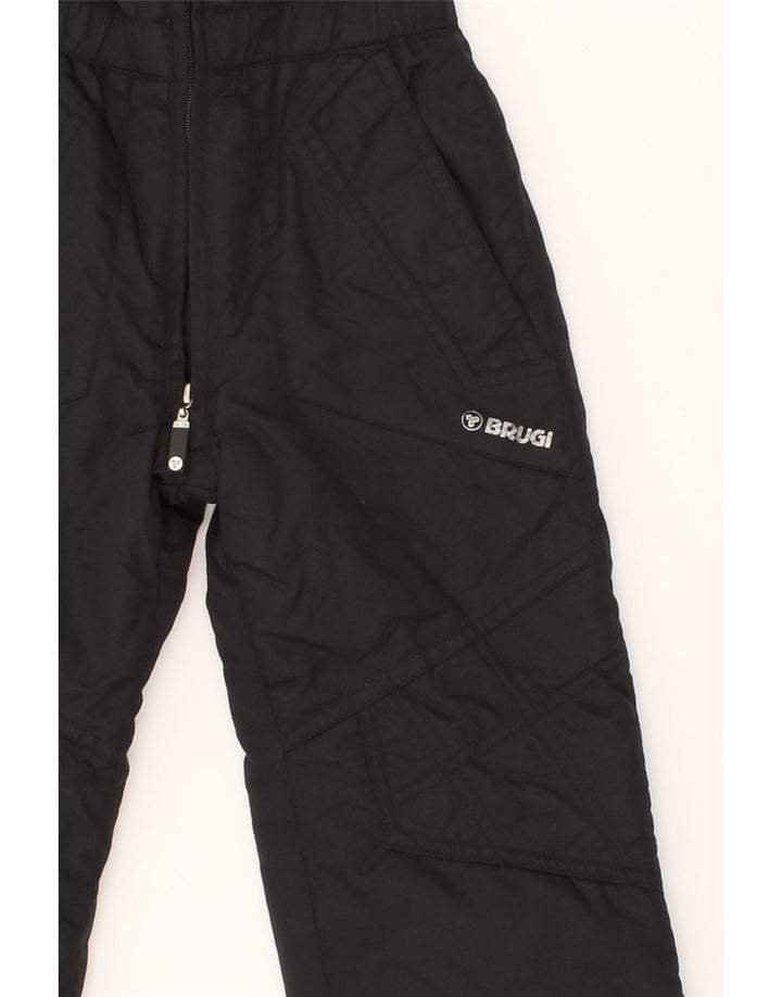 BRUGI Boys Ski Trousers 3-4 Years Black Nylon Vintage Brugi and Second-Hand Brugi from Messina Hembry 