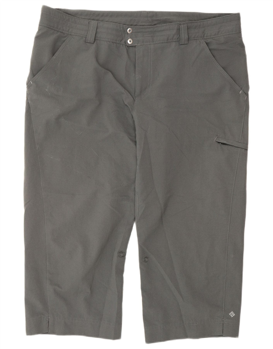COLUMBIA Dame Cargo Capri Bukser US 16 2XL W38 L22 Grå Polyester