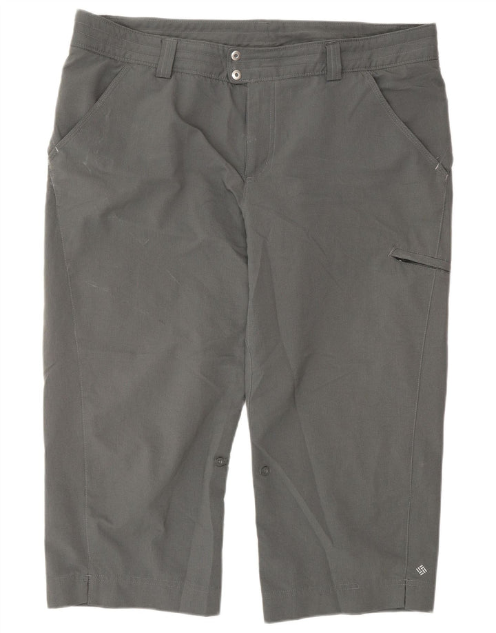 COLUMBIA Dame Cargo Capri Bukser US 16 2XL W38 L22 Grå Polyester