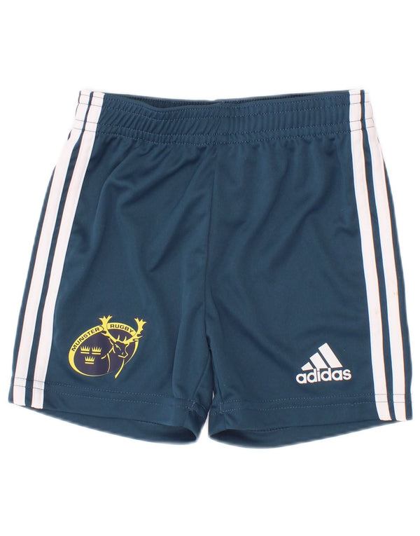 Adidas Baby Boys Munster Rugby Sports Shorts 6-9 måneder Blå Polyester
