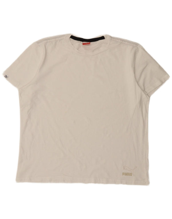 Puma Herre T-Shirt Top XL Hvid