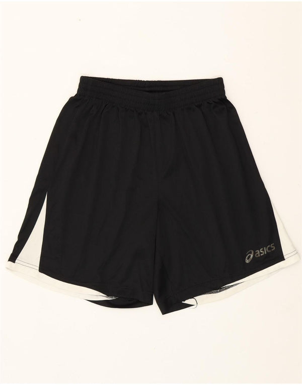 Asics Boys Sports Shorts 13-14 år Large Black Colourblock Polyester