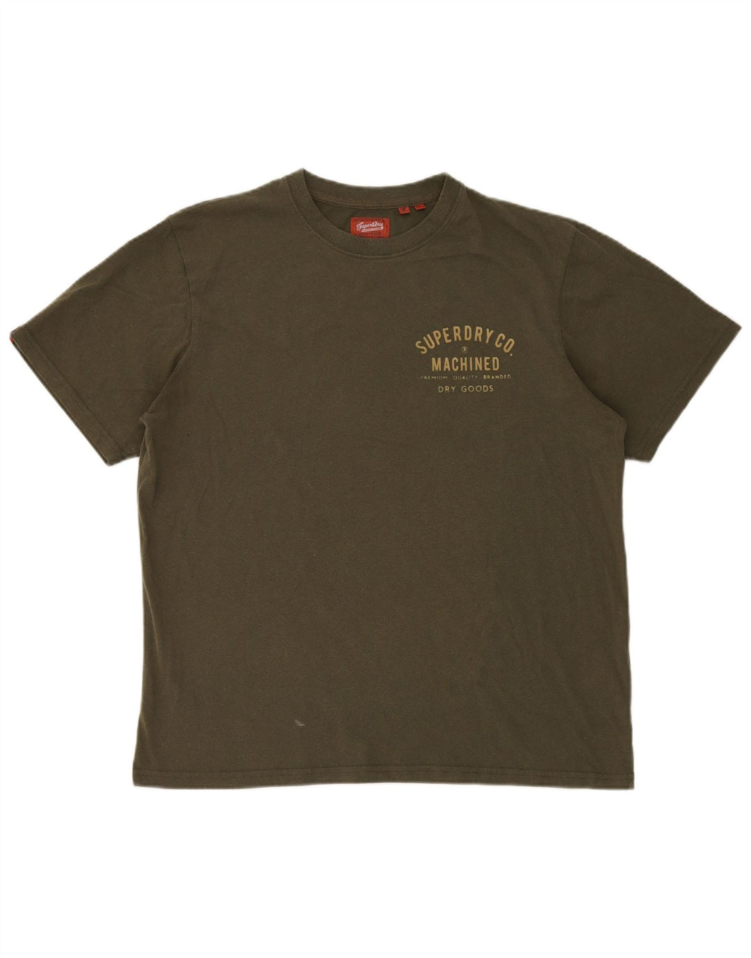 SUPERDRY Womens T-Shirt Top UK 20 2XL Khaki