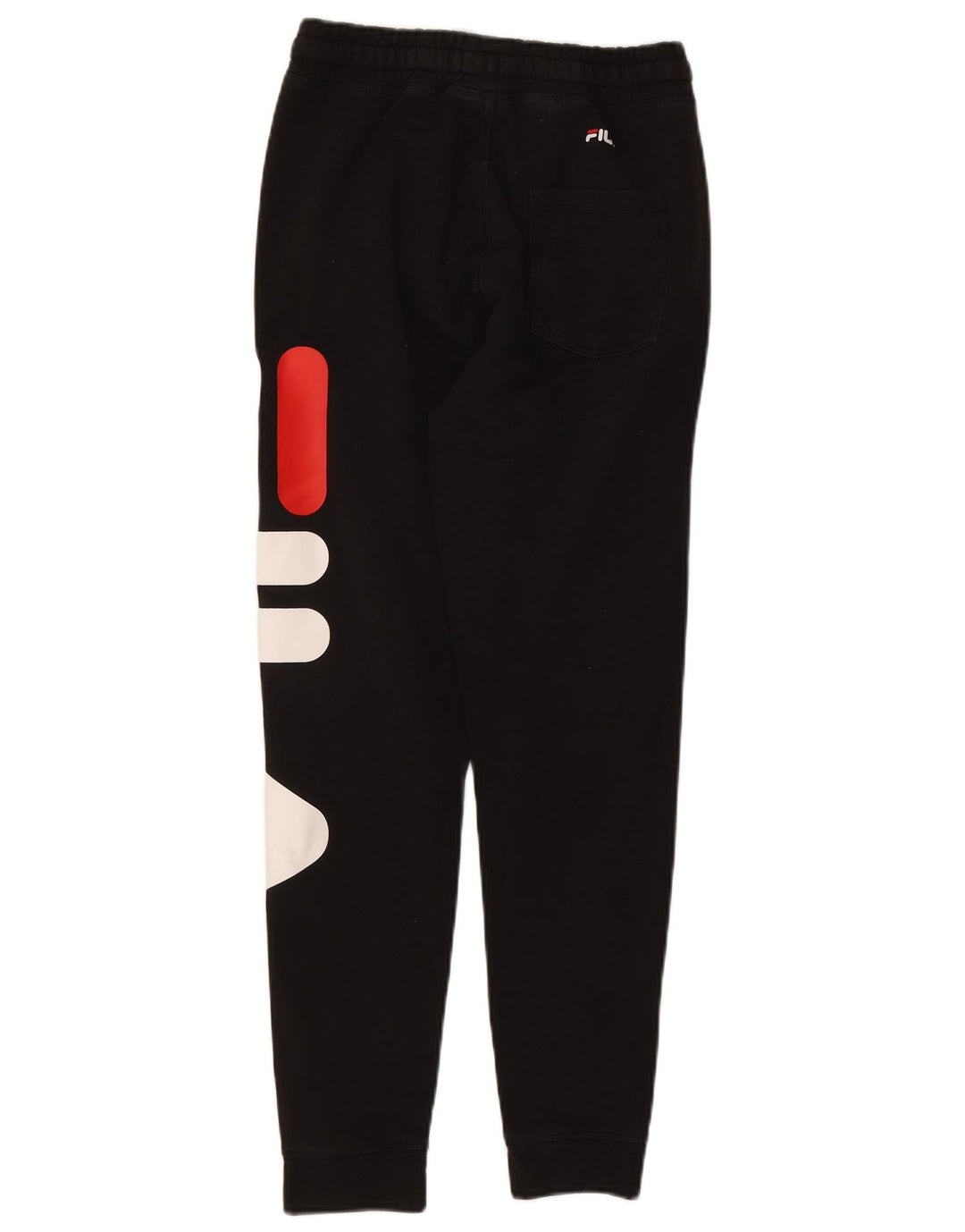 Fila Dame grafisk træningsdragt Bukser Joggers UK 8 Small Black Bomuld