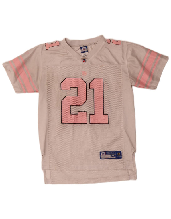 Reebok Boys NFL grafisk T-shirt top 14-15 år XL Hvid Colourblock