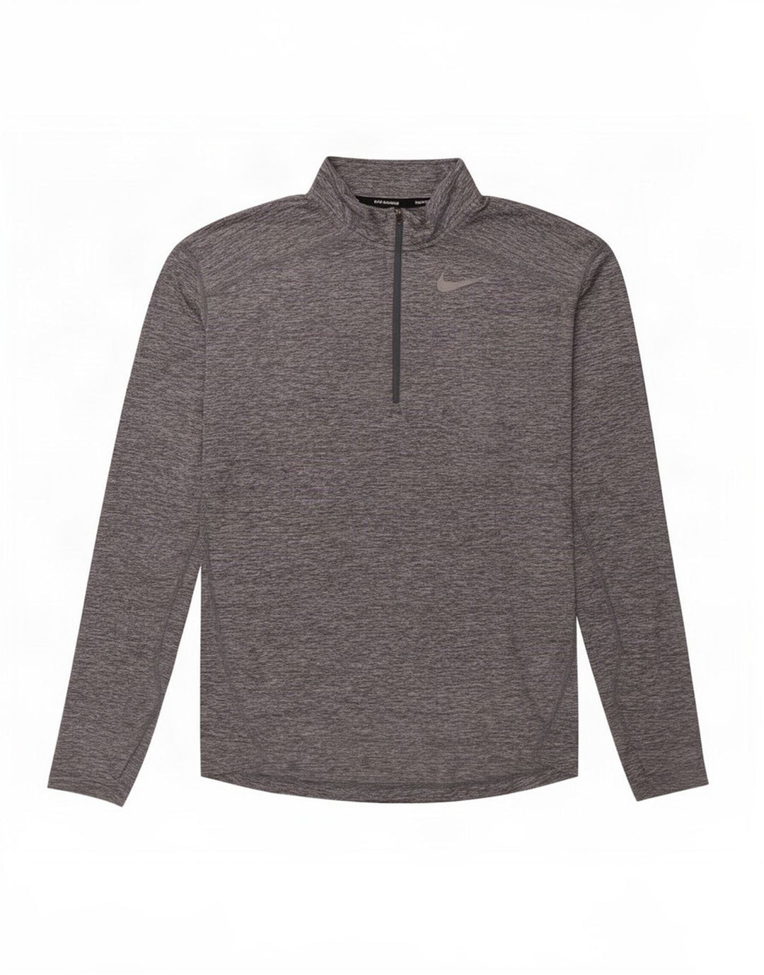 Nike Herre Dri Fit Pullover med lynlåsudskæring Træningsdragt Top Lille Grå Flecked