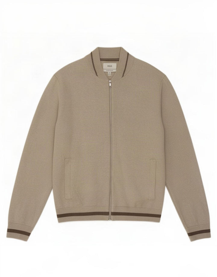 Marks & Spencer Herre Cardigan Sweater 2XL Grå Polyester