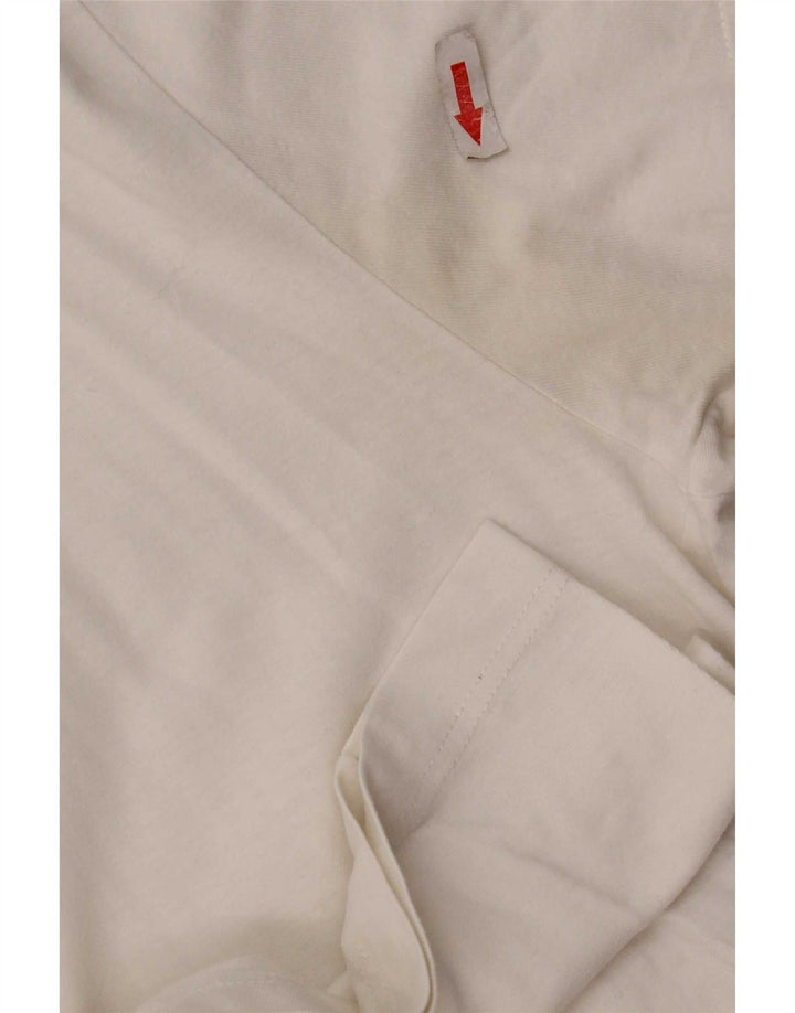 Fred Perry Herre T-Shirt Top Stor Hvid Bomuld