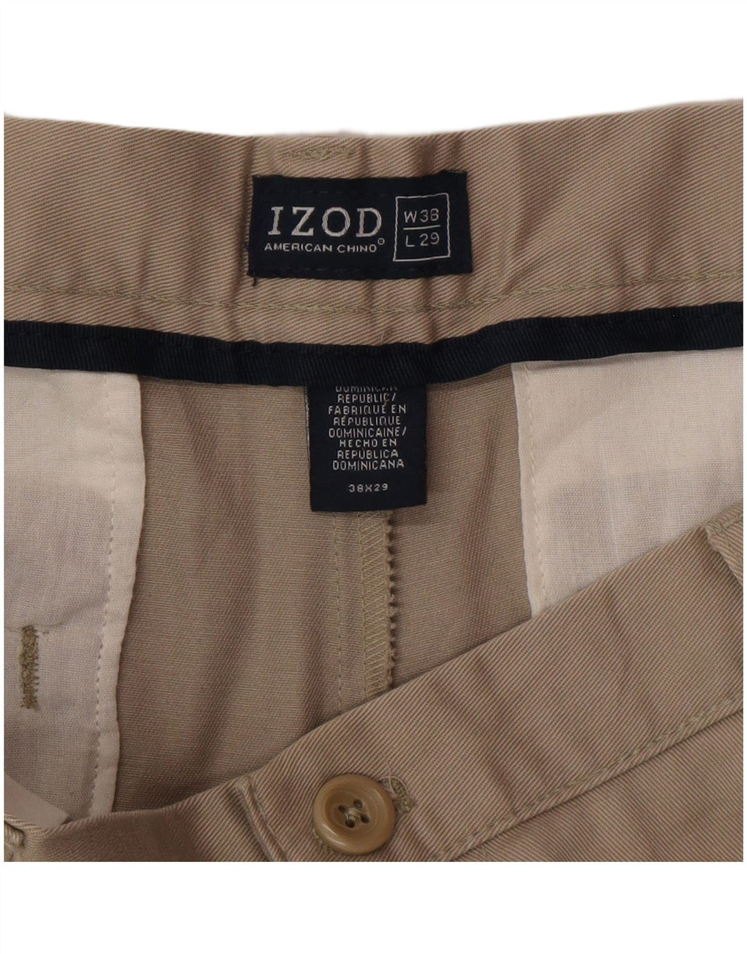 Izod Herre Pegged Chino Bukser W38 L25 Grå Bomuld