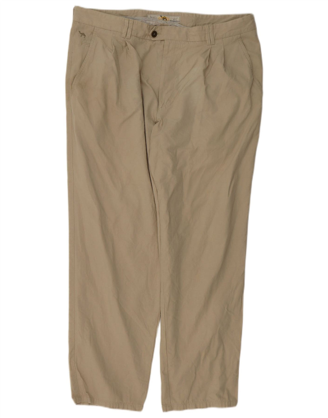CAMEL ACTIVE Herre Pegged Suit Bukser W40 L30 Beige Bomuld