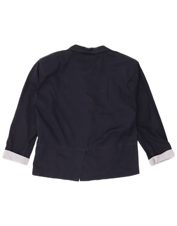 Vintage Herre 2-knaps blazerjakke UK 38 Medium Navy Blue