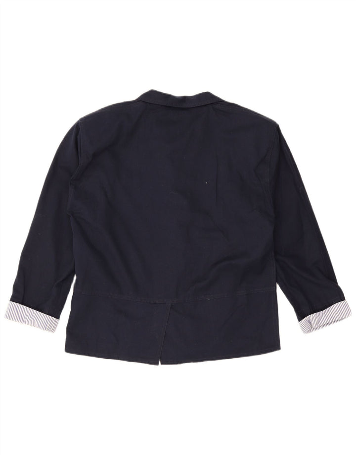 Vintage Herre 2-knaps blazerjakke UK 38 Medium Navy Blue