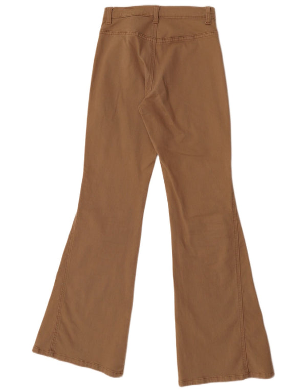 Benetton Girls Flare Casual Bukser 11-12 år XL W24 L30 Brun Bomuld