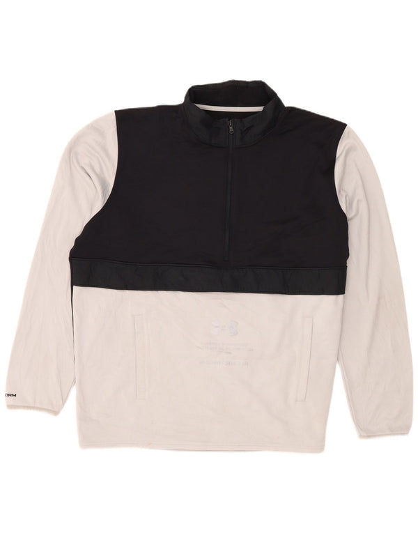Under Armour Herre Cold Gear Grafisk træningsdragt Top Jakke 2XL Sort