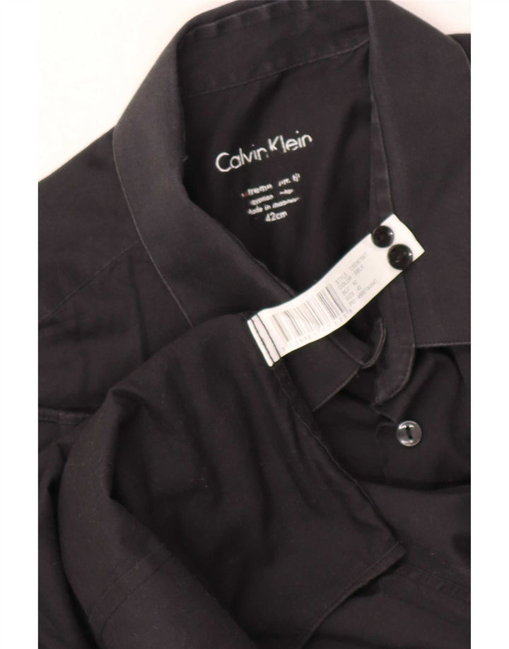 Calvin Klein Herreskjorte str. 42 Large Sort