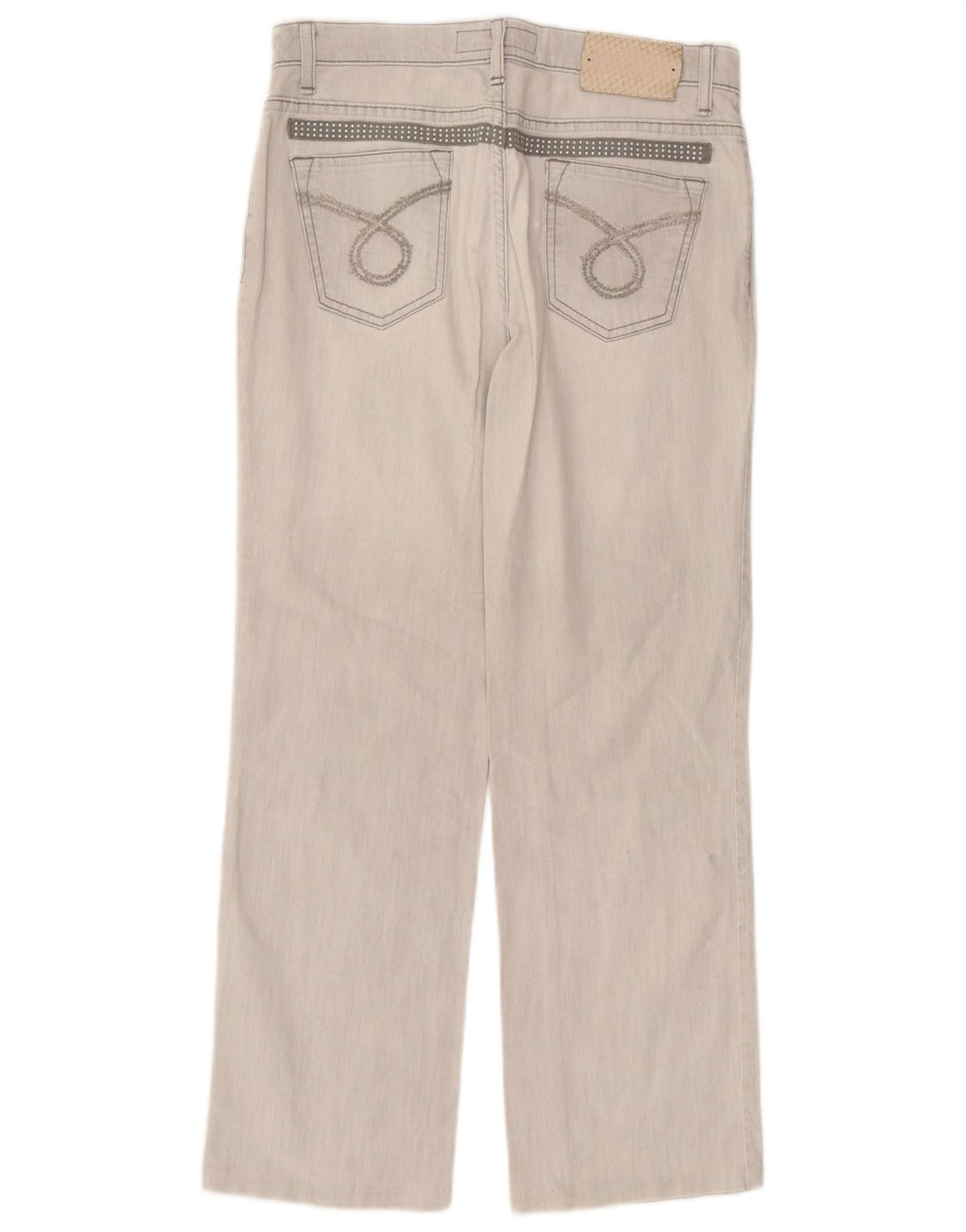 Trussardi Lige Jeans til kvinder W30 L27 Grå Bomuld