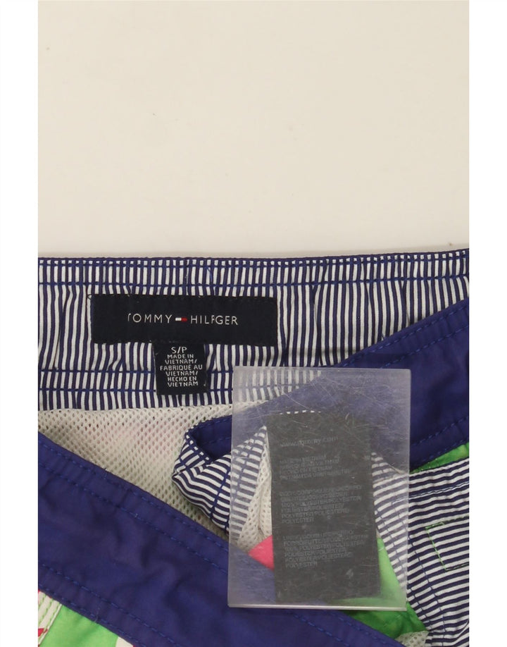 TOMMY HILFIGER Badeshorts til mænd Small Green Floral Polyester