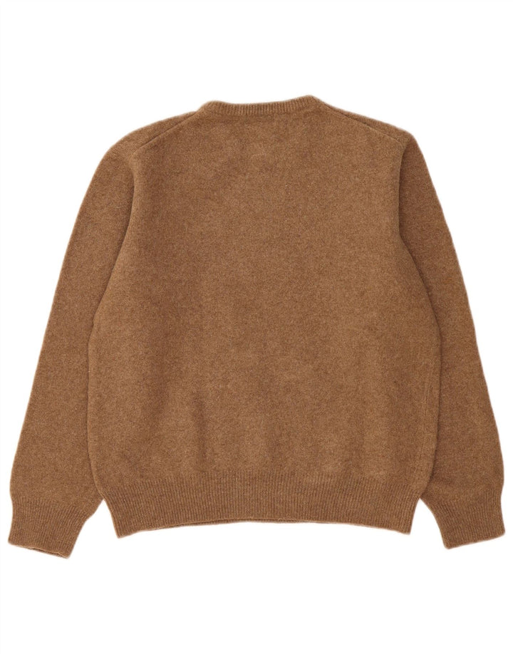 Gant Boys Crew Neck Jumper Sweater 15-16 År Stor Beige Lammeuld