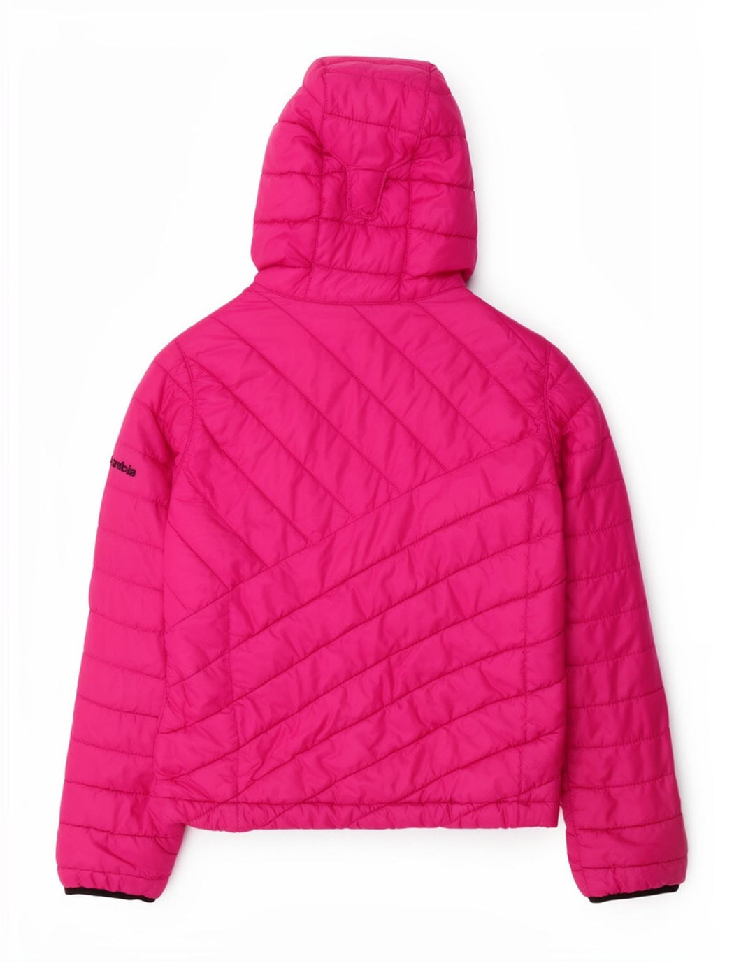 Columbia piger hættepolstret jakke 7-8 år lille pink polyester