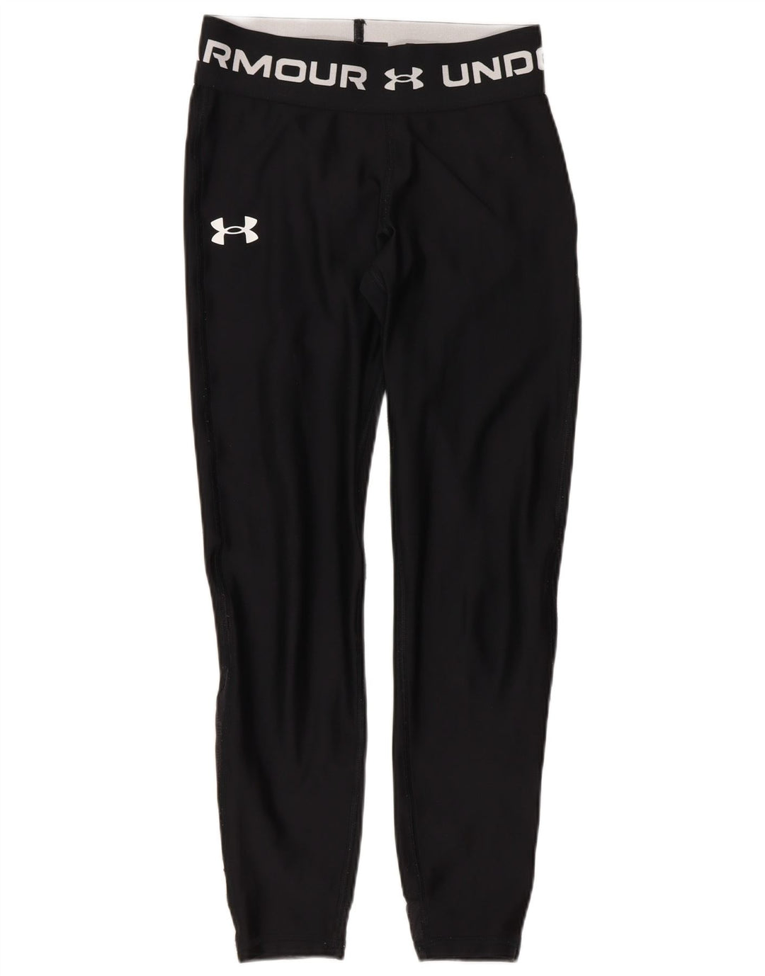 Under Armour Dame Capri Grafiske Leggings UK 4 XS Sort Polyester