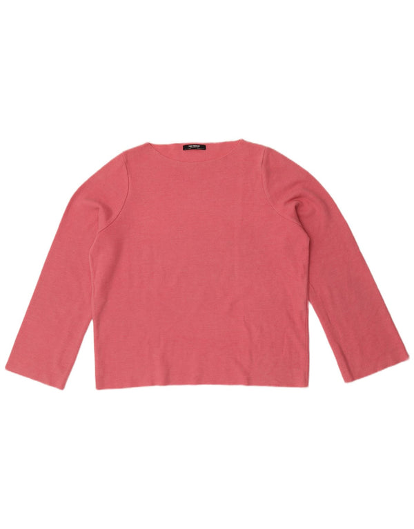 Zara Dame Trafaluc Oversized Top Langærmet UK 10 Small Pink Bomuld