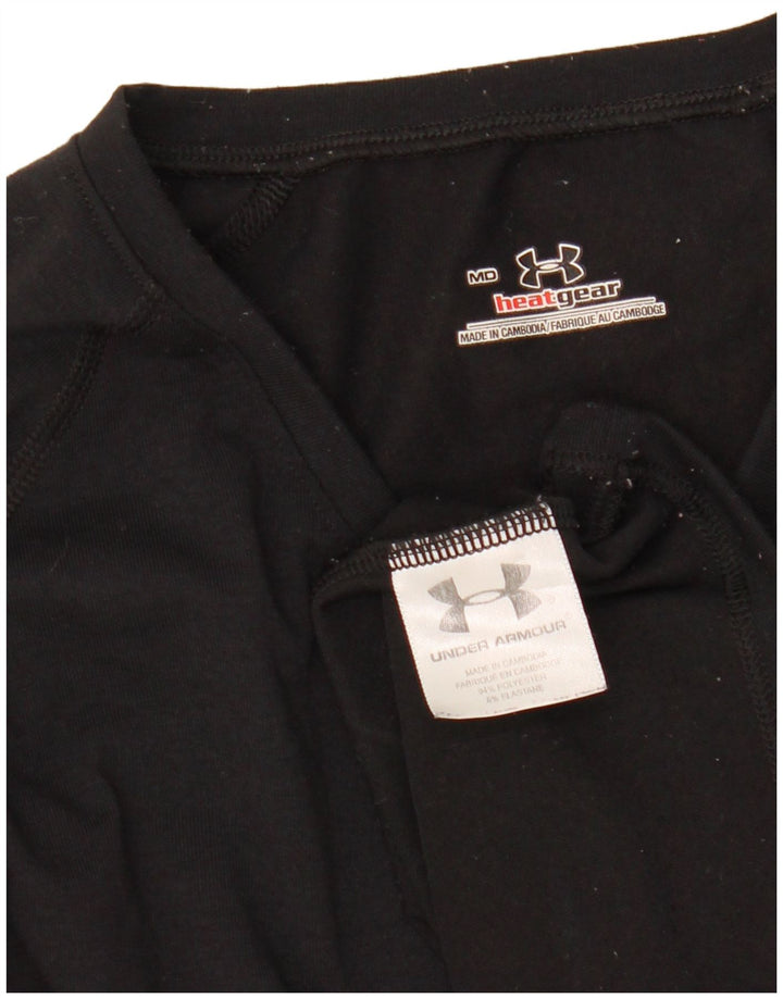 Under Armour Dame Top Langærmet UK 12 Medium Sort Polyester