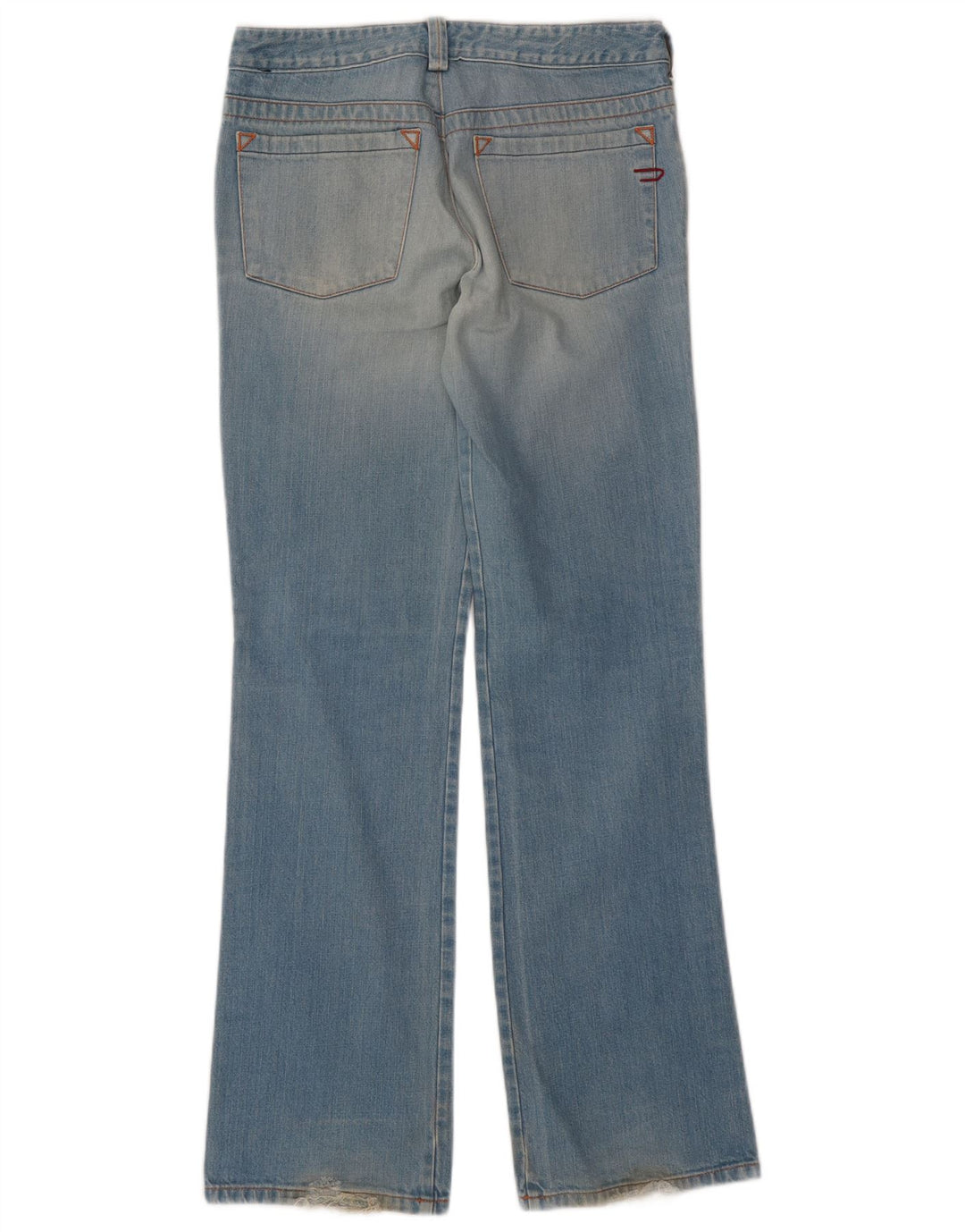Diesel Dame Bootcut Jeans W32 L34 Blå Bomuld