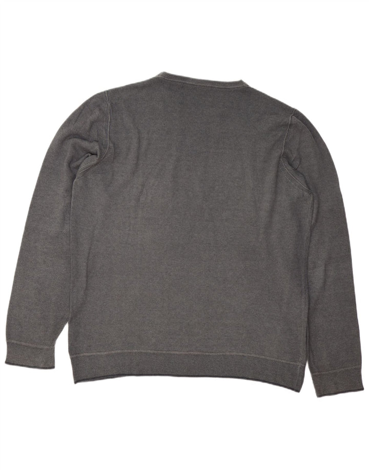TRUSSARDI JEANS Herre Crew Neck Jumper Sweater 2XL Grå Uld