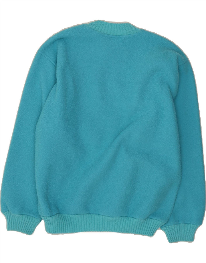 NORTH POLE Mens Fleece Jumper Large Turquoise Vintage North Pole and Second-Hand North Pole from Messina Hembry 