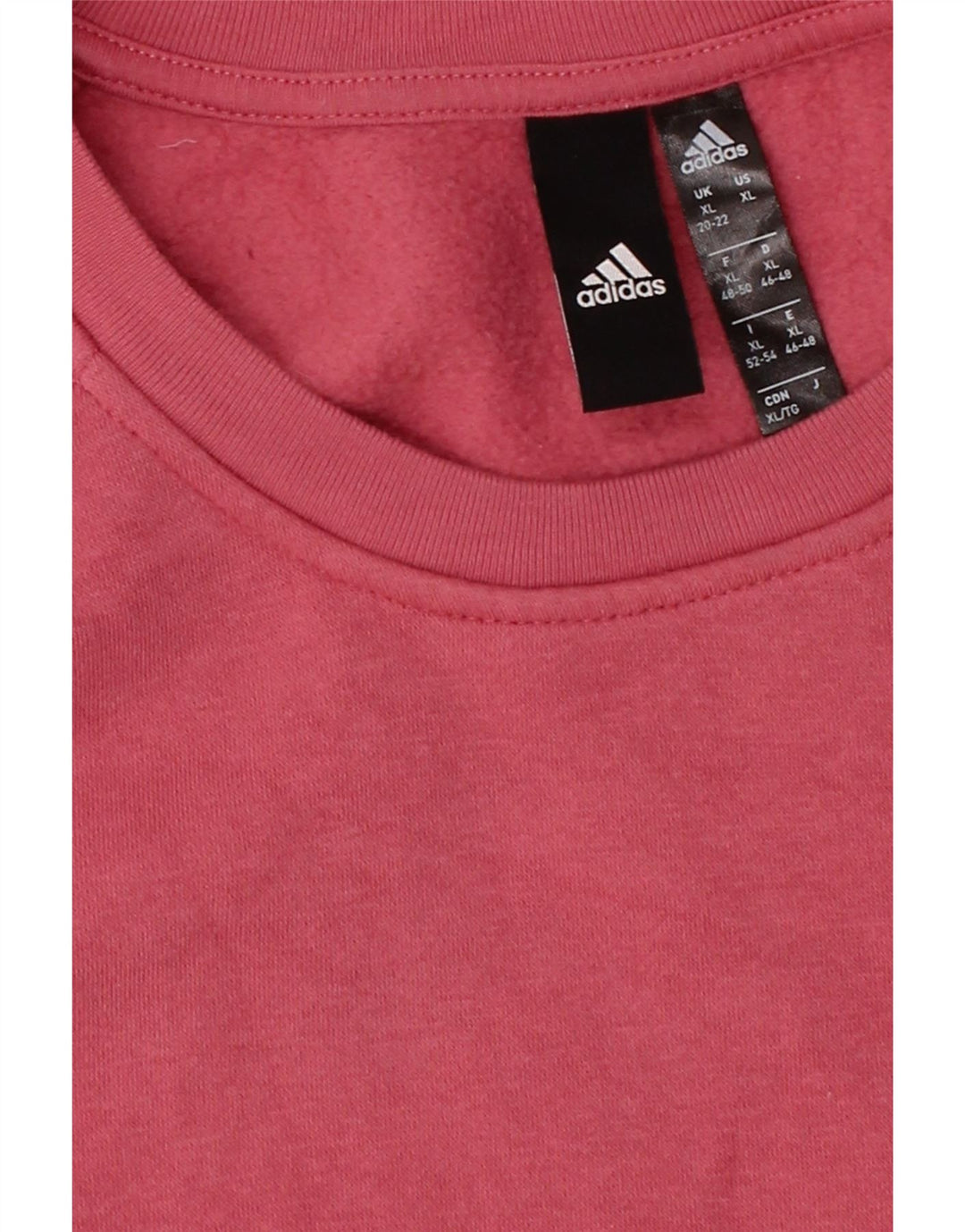 ADIDAS Womens Sweatshirt Jumper UK 20/22 XL Pink Polyester Vintage Adidas and Second-Hand Adidas from Messina Hembry 