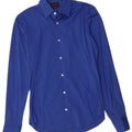 ZARA Mens Slim Fit Shirt Small Blue Cotton