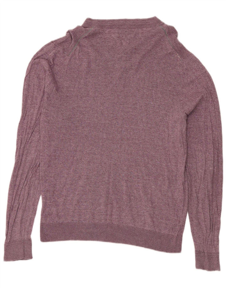 Marks & Spencer Herre Regular Fit V-hals sweater Medium Lilla