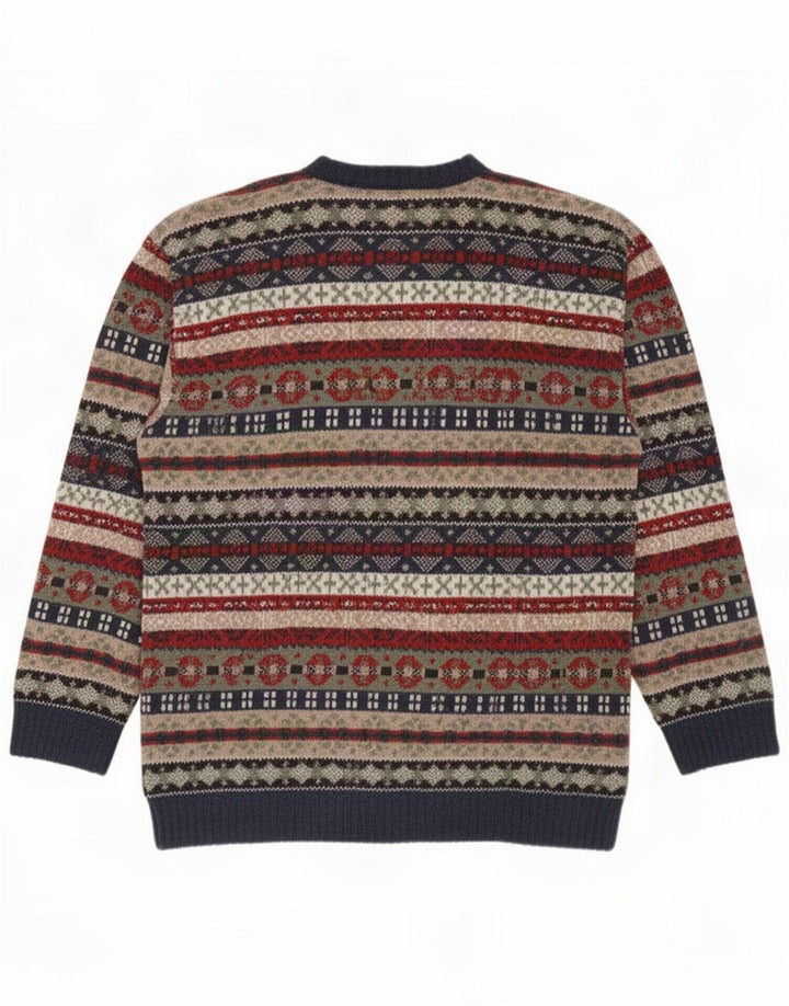Sergio Tacchini Sweater med rund hals til mænd Medium Flerfarvet