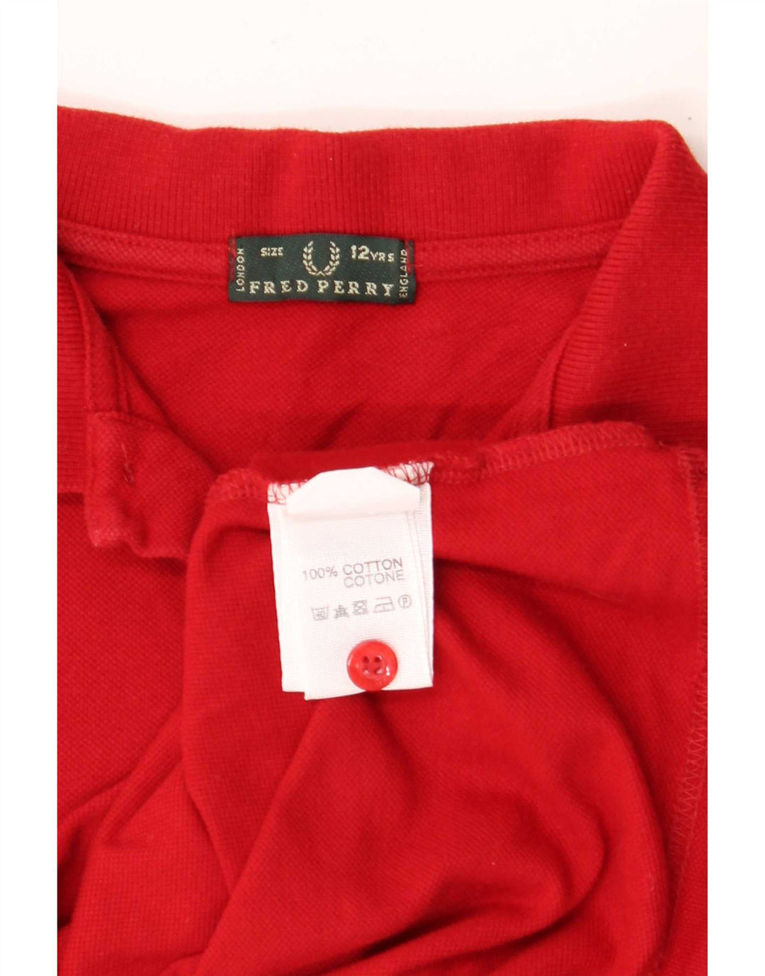 Fred Perry drenge poloskjorte 11-12 år rød bomuld