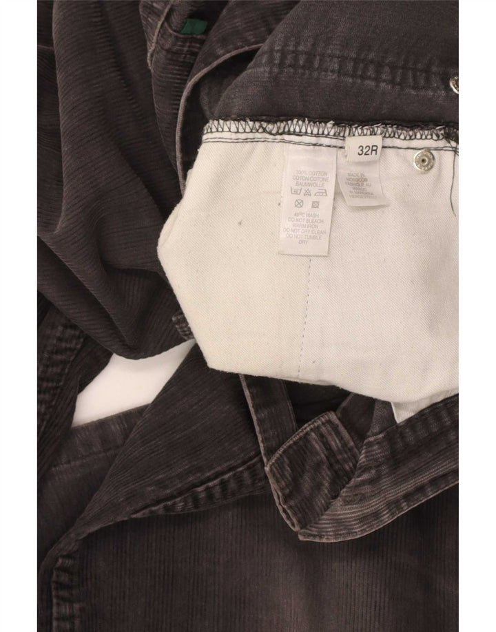 Paul Smith Herre Bootcut fløjlsbukser W32 L31 Grå bomuld