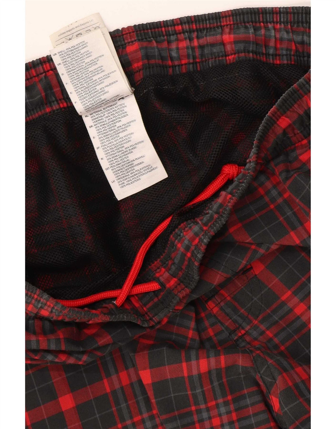 Adidas Sportsshorts til mænd Små rødternet polyester