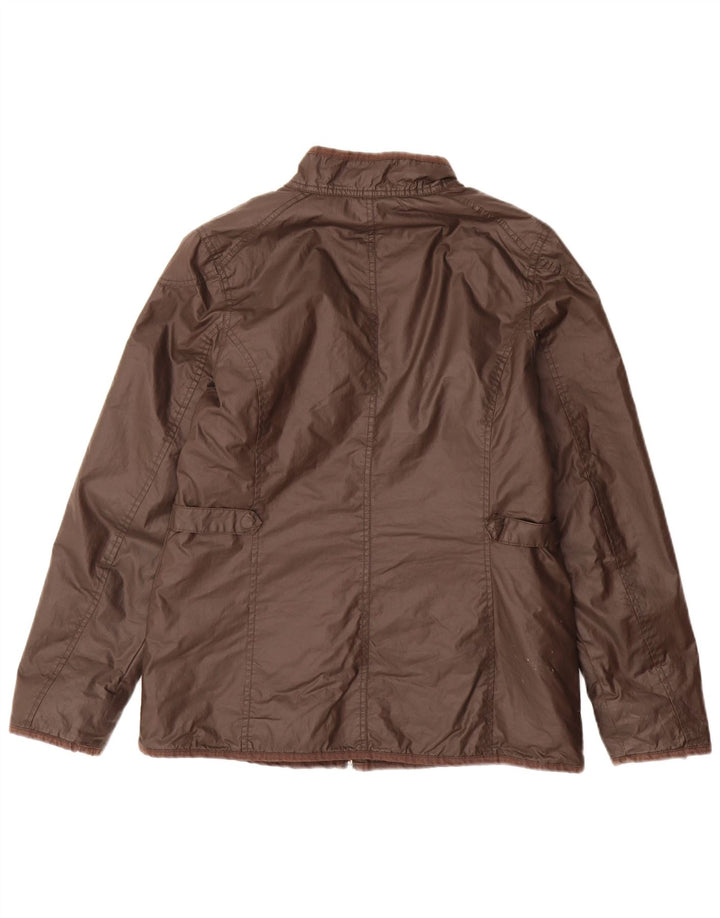 Musto Womens Utility Jacket UK 14 Large Brown Bomuld