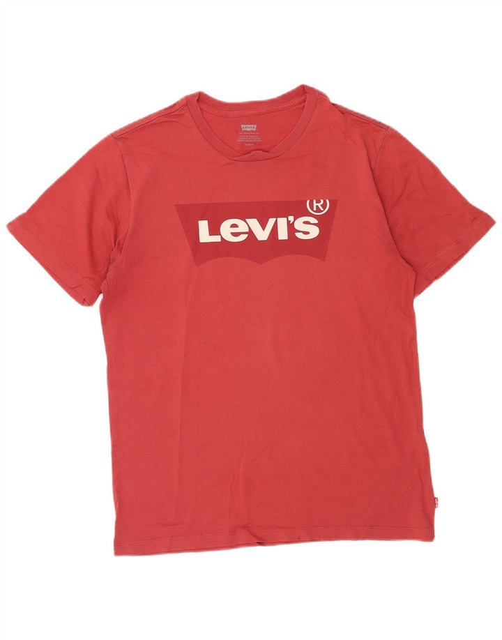 Levi's Herre grafisk T-shirt Top Lille Rød