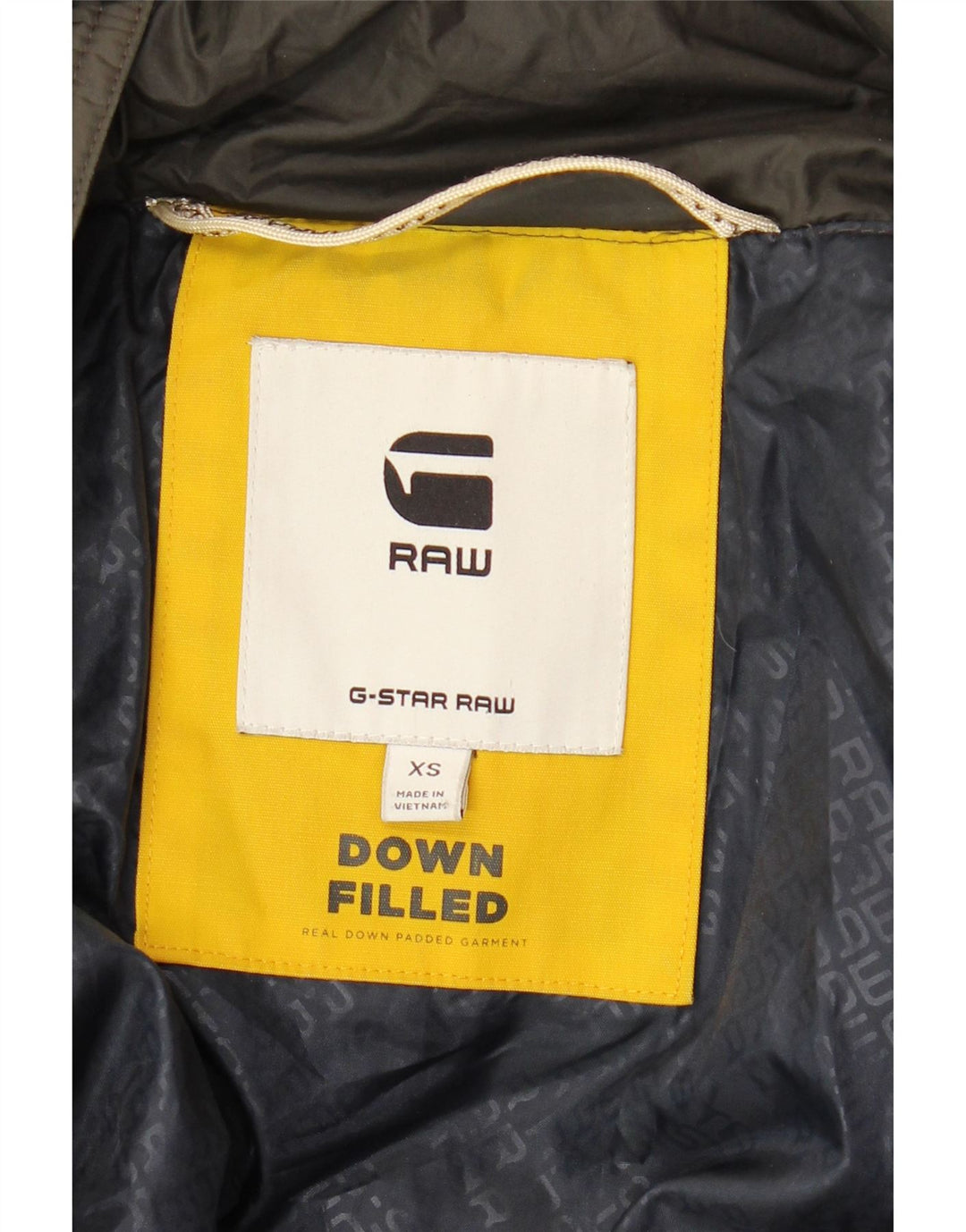 G-STAR Herre Loose Fit polstret jakke UK 34 XS Khaki