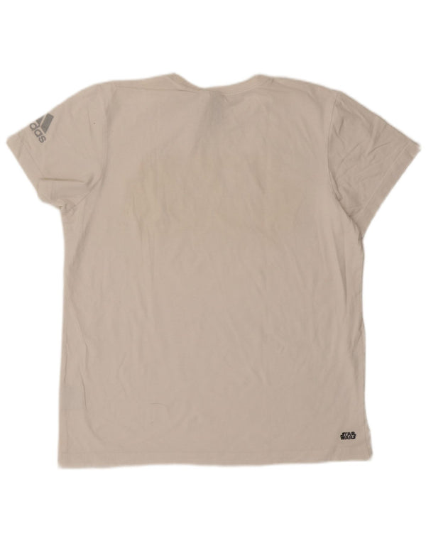 Adidas Mens Star Wars Graphic T-Shirt Top Large White Cotton