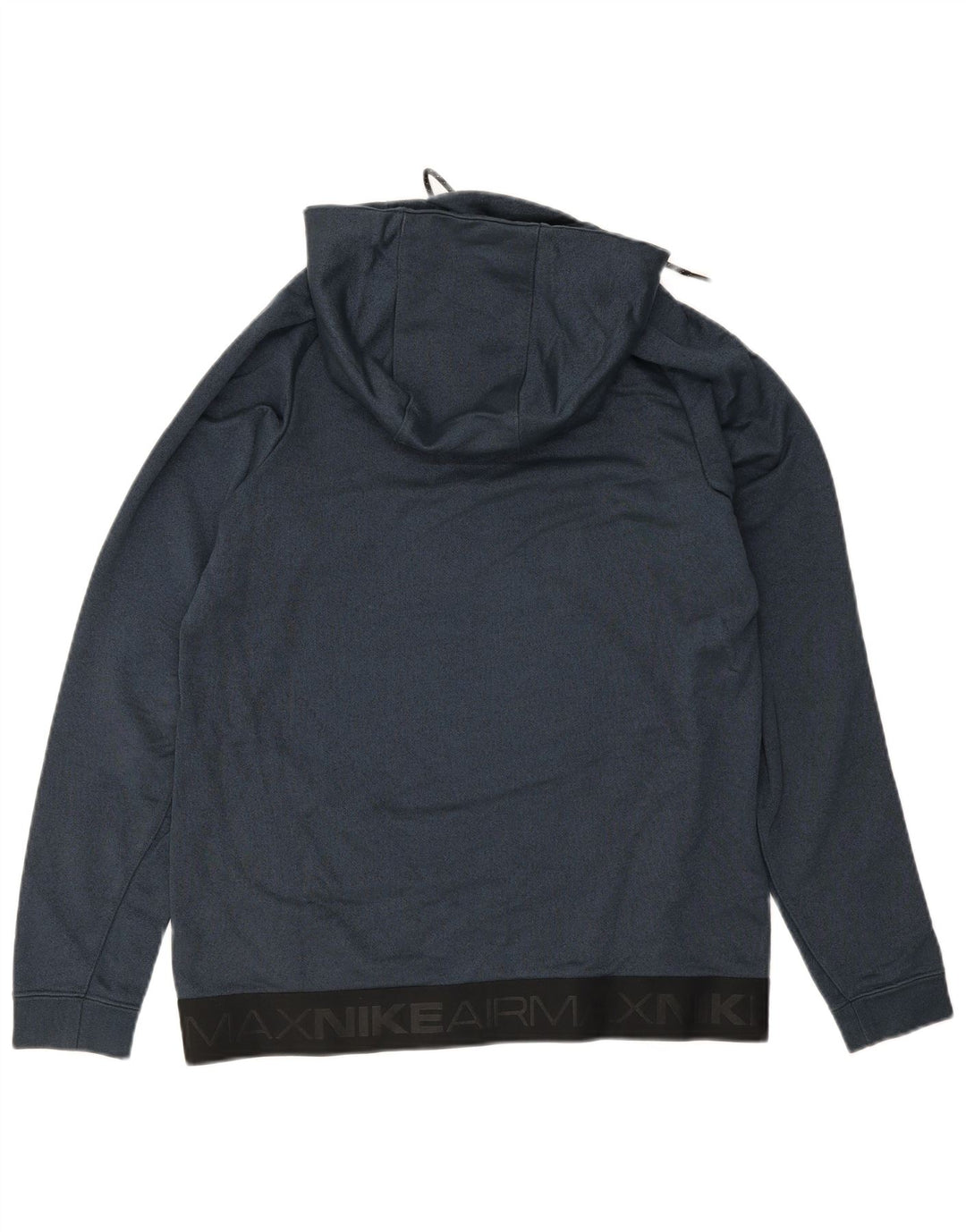 NIKE Mens Air Max Graphic Hoodie Jumper Medium Navy Blue Colourblock