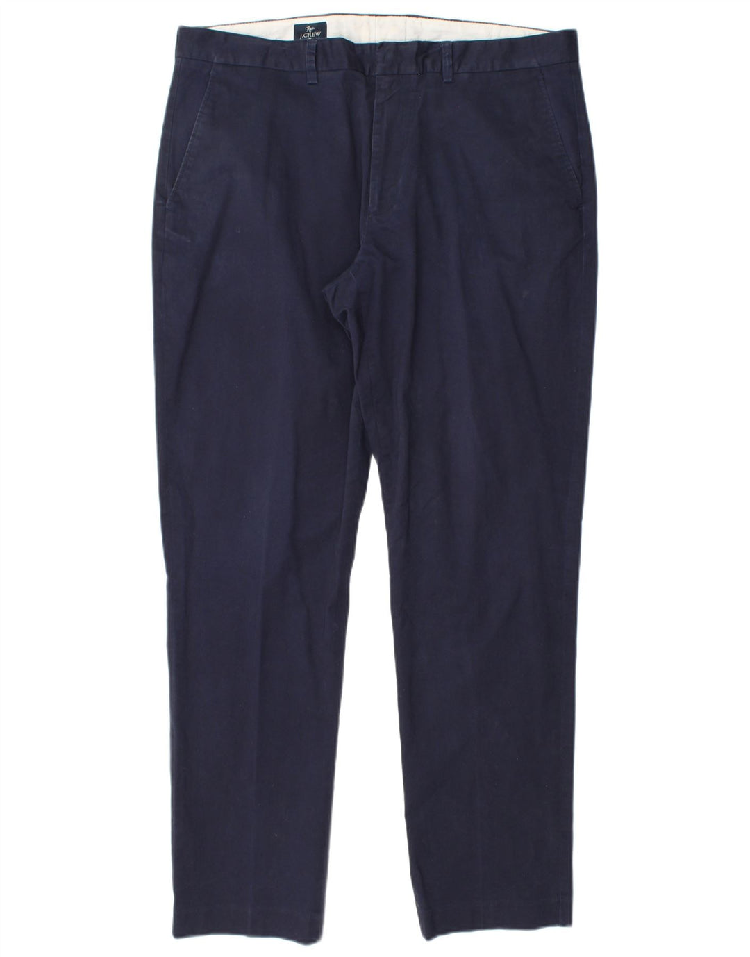 J. CREW Herre Flex Slim Chino Bukser W35 L30 Marineblå Bomuld