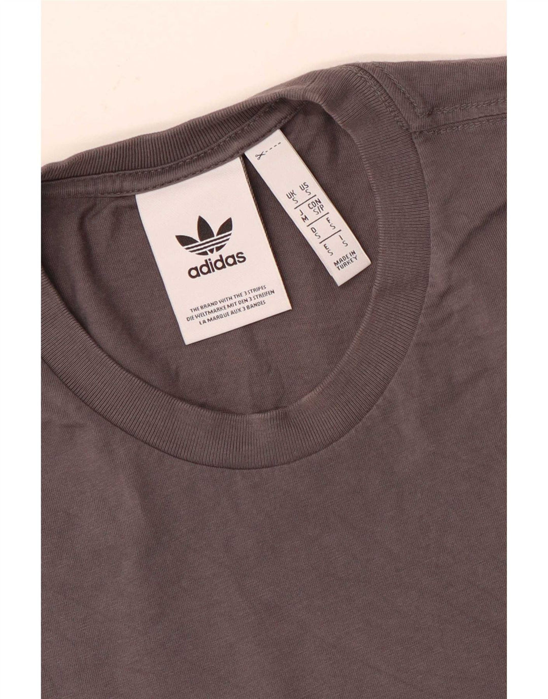 Adidas Herre T-Shirt Top Lille Grå